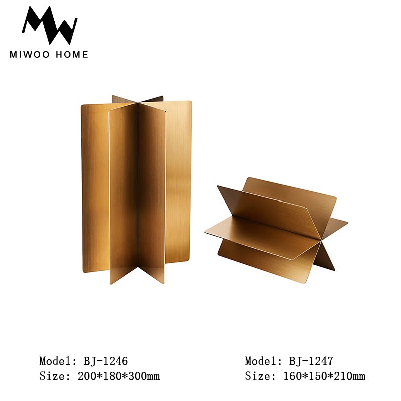 Stainless steel anti-fingerprint electroplating decoration modern creative personality round piece folding fan petal book soft decoration handicraft decoration