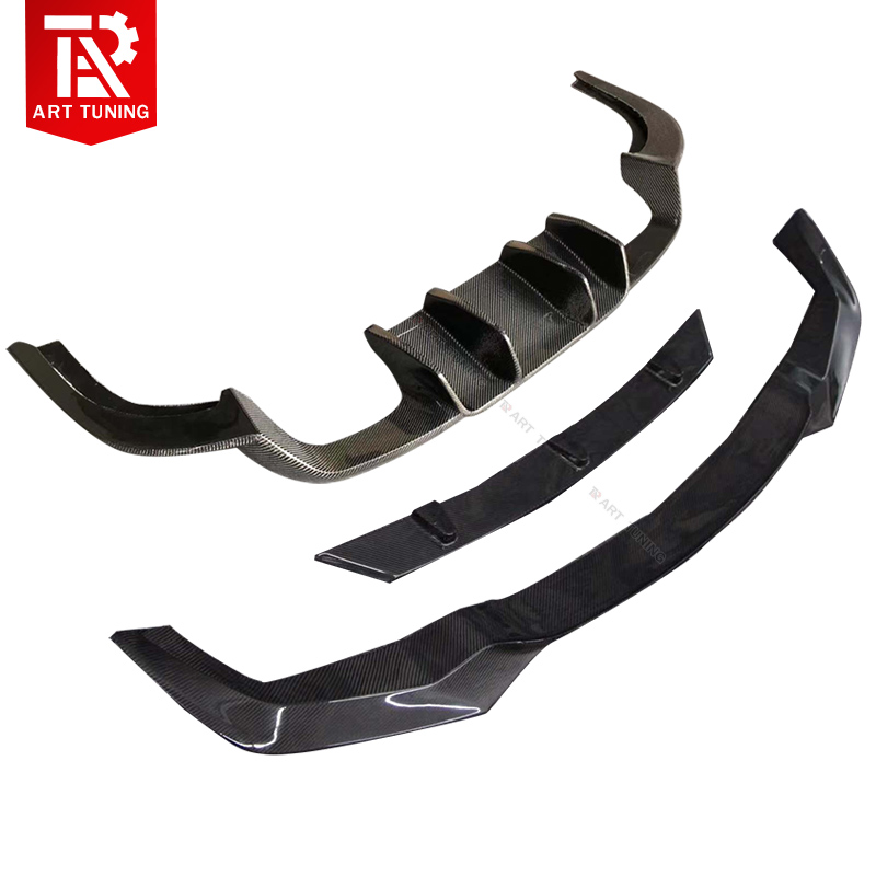 Suitable for BMW M2 F87 modified V carbon fiber front chin front lip front shovel CARBON fiber rear lip Tail lip small circumference
