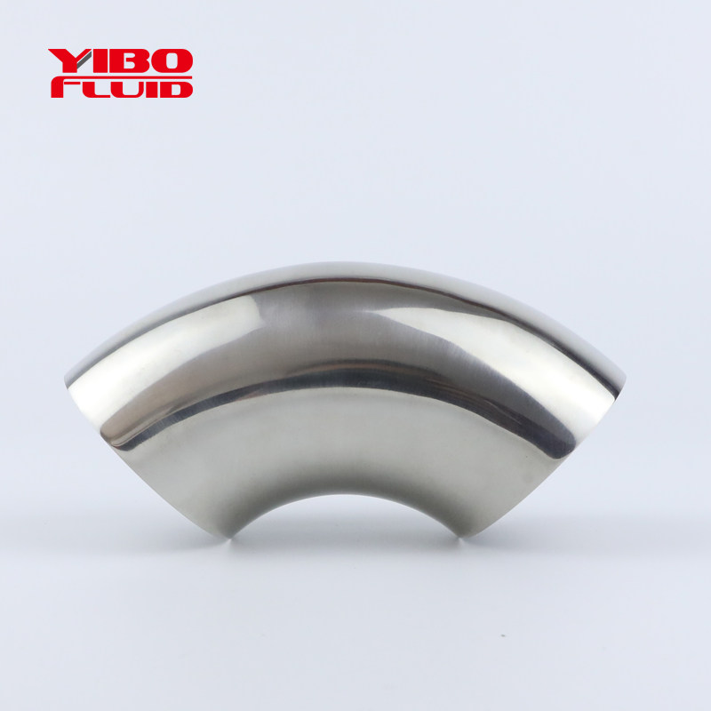 Stainless steel 90-degree elbow 304 hygie-level coarse throwing siphon welded outer mirror armrest punching elbow