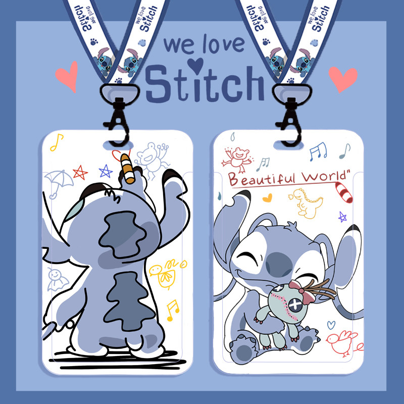 Student campus card bus subway card set work certificate with lanyard hanging neck transfer kindergarten badge cute