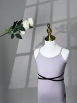 Childrens dance clothing womens summer practice suspenders dancing one-piece Chinese dance clothing high-crotch body suit for art candidates