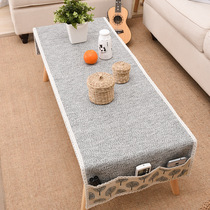 Literary and fresh cotton linen woven tea table mat storage tablecloth multifunctional tea table cloth tablecloth cloth cover towel can be customized