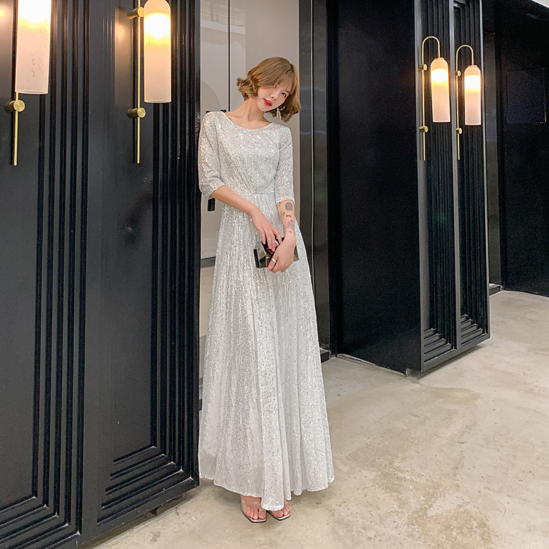 Plus Size Evening Dress for Women, Slimming 2020 New Style, Elegant and Noble Hostess Long Dress 100kg Plus Size Evening Dress for Women, Slimming 2020 New Style, Elegant and Noble Hostess Long Dress 100kg