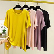 Short sleeve T-shirt Women Summer Modale Half sleeves Round Collar Loose big code European version pure cotton Jane about lean Compassionate Blouse
