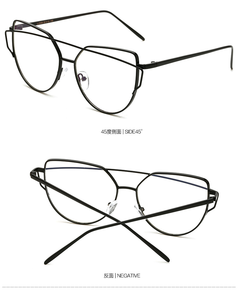 Wu Lei với kính đeo kính văn học retro với cận thị thủy triều kim loại cận thị kính hipster full frame gương phẳng - Kính khung kính cận thời trang