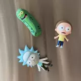 Sauce Dog продает только подлинные рик и Morty Magnet Magnet Rickmarti Acid Cucumber 3 'наклейки с холодильником