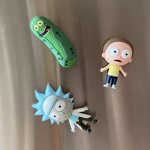 Sauce Dog продает только подлинные рик и Morty Magnet Magnet Rickmarti Acid Cucumber 3 'наклейки с холодильником