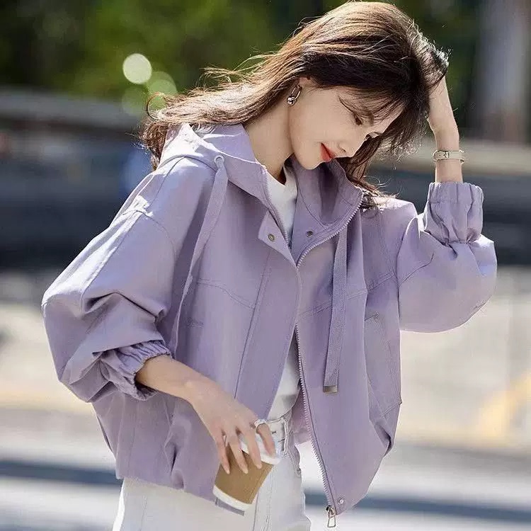2026 Autumn Korean Style Petite Loose Casual Versatile Short Jacket Women's Simple Jacket Ladies' Elegant Top