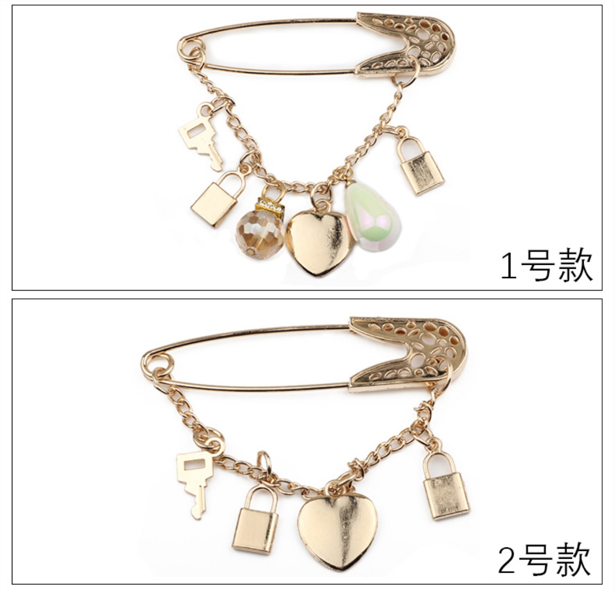 Trâm nữ đơn giản áo len khóa pin áo khoác cardigan áo không khí trang trí trâm cài đa năng trang sức phụ kiện pin phụ kiện áo vest