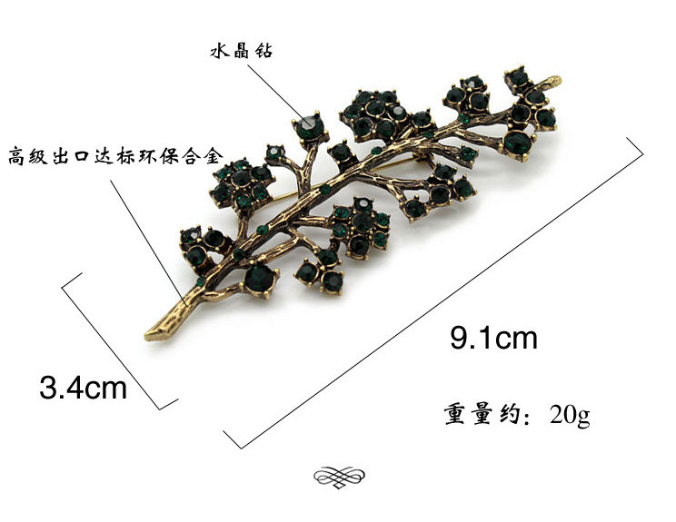 Broche femme en Zircon diamant - Ref 1176193 Image 9