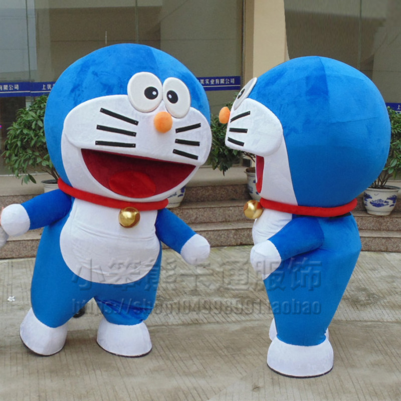 Custom Doraemon robot cat Jingle cartoon doll costume Walking performance props Proposal confession doll costume