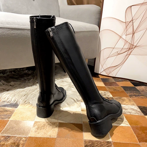 Демисезонные высокие высокие сапоги, подходит для подростков