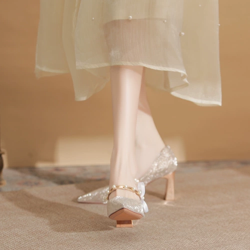 Свадебные туфли на высоком каблуке, обувь для невесты, против усталых ног, французский стиль, для подружки невесты