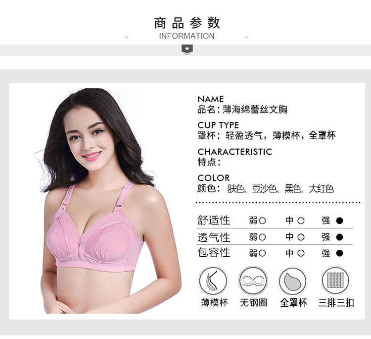 Áo ngực nữ trung niên và lớn tuổi Áo ngực nữ cỡ lớn tập hợp cotton mỏng mm không có vòng thép mẹ đồ lót áo lót triumph
