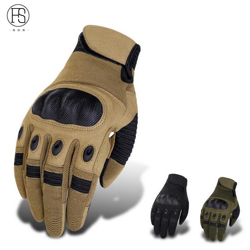 Tactical gloves all-finger O record men and women touch screen outdoor mountaineering riding non-slip protection sports
