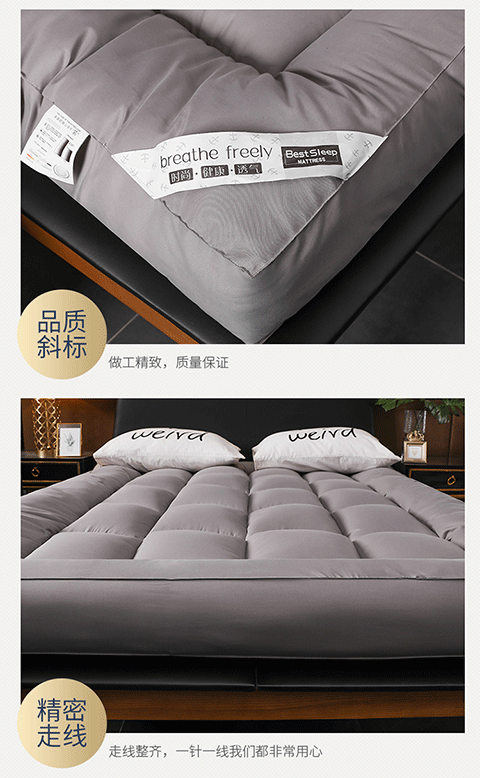 Tatami xuống bông nệm dày 10cm đôi 1.5m1.8m có thể gập lại nệm pad là phụ ký túc xá 1.2m - Nệm nệm kymdan giá rẻ