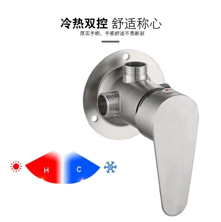 304 stainless steel exposed mixing valve, hot and cold shower head set, faucet, electric water heater, solar switch Application Scenario