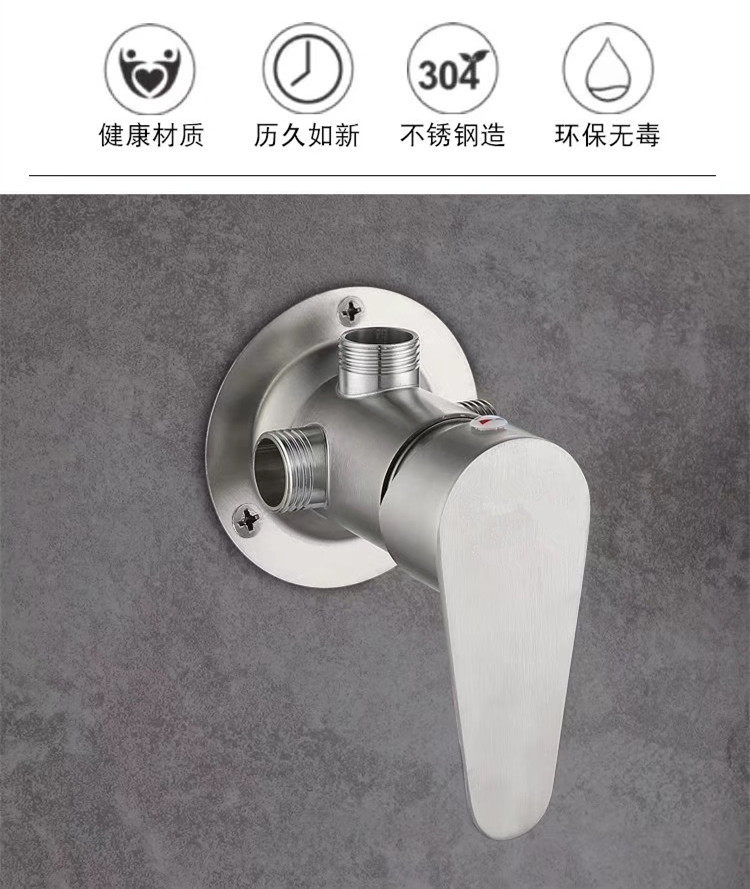 304 stainless steel exposed mixing valve, hot and cold shower head set, faucet, electric water heater, solar switch undefined
