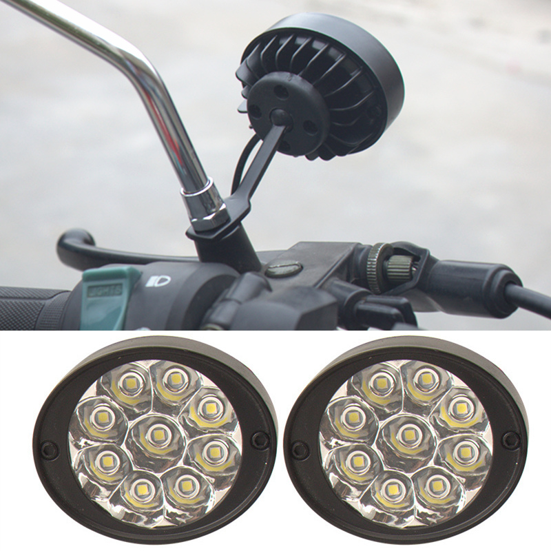 Electric lights Tricycle LED headlights Super bright strong light Locomotive lights External modification super bright electric car spotlight