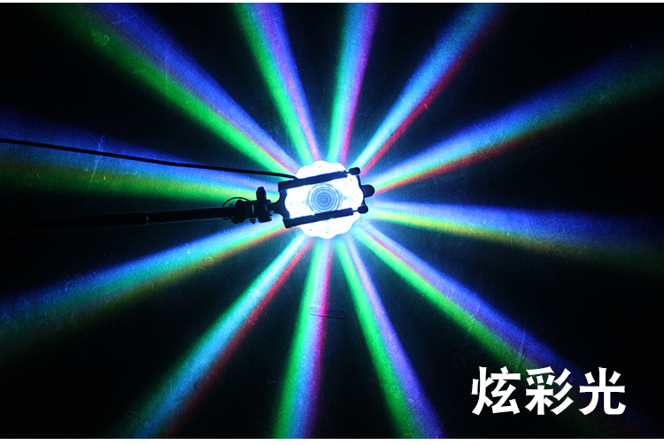 Xe máy led lights sửa đổi đầy màu sắc laser đèn sương mù pin xe chống tailing đèn cảnh báo khung gầm xe điện đèn đèn trợ sáng xe máy mini