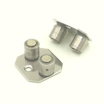 Hanging wheel sliding door stainless steel locator 2 head sliding door hanging rail pulley track sliding door hardware accessories guide wheel