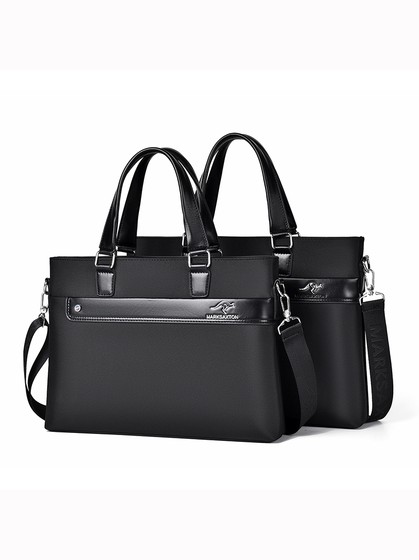 马克尚顿男士手提公文包男商务培训会议资料包合同文件包支持定制