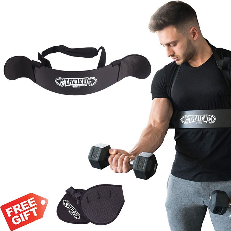 Biceps training board Dumbbell barbell bend lifting tray frame arm muscle building fitness equipment fixed bracket