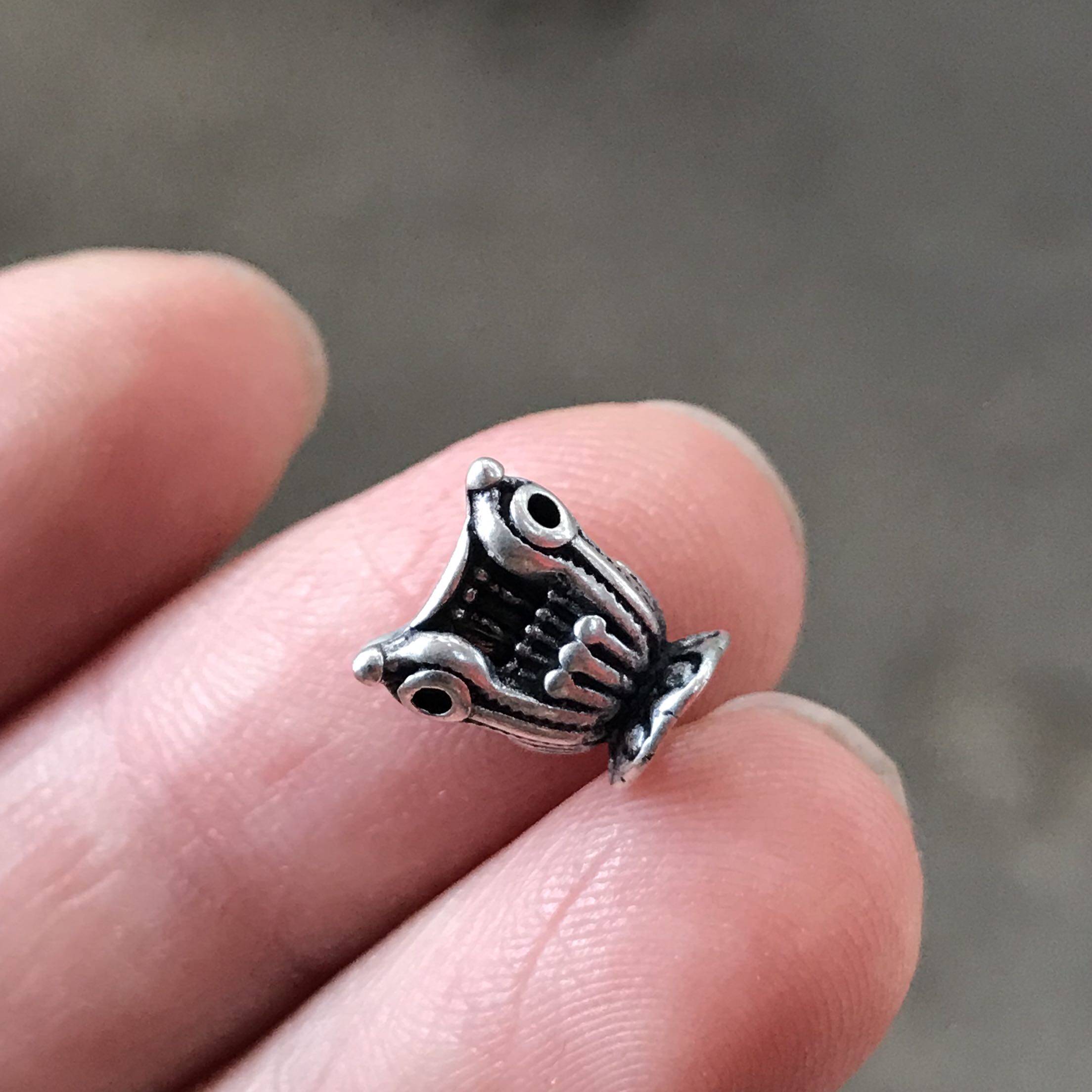 Small Year Snowflake Silver Fota High 10mm Width 8mm Suitable for a 1-0-1-8cm tee