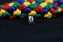 Qing mid snowflake silver spacer diameter 10mm Hole:3mm