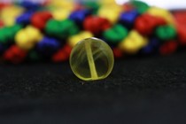 Late Qing European return old Amber chicken oil yellow round back Cloud