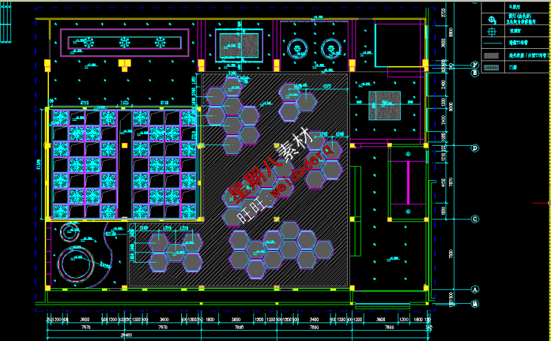 Cửa hàng bách hóa hiện đại siêu thị tầng hai CAD mặt tiền bản vẽ xây dựng thiết kế siêu thị - Thiết bị sân khấu đèn nháy sân khấu