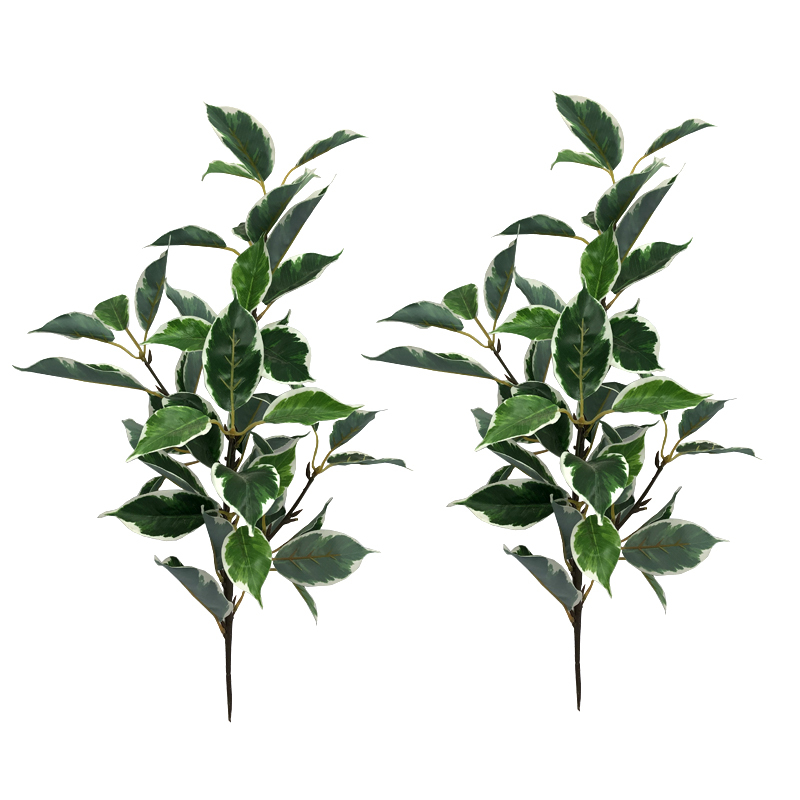 Artificial Plant Tree Leaves, Camphor Leaves, Four-Pronged 3D White-Green-Edged Leaves for Photography, Landscape Engineering, Direct Sales Artificial Plant Tree Leaves, Camphor Leaves, Four-Pronged 3D White-Green-Edged Leaves for Photography, Landscape Engineering, Direct Sales