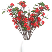 Simulation of multi-color fake fruit big hawthorn fruit Holly fruit red berry Persimmon pomegranate crop decoration plant sales