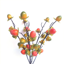 Simulated Persimmon branches fruit mango pulp Cherry loquat fruit fragrant fruit single adapted to living room ornaments home decoration