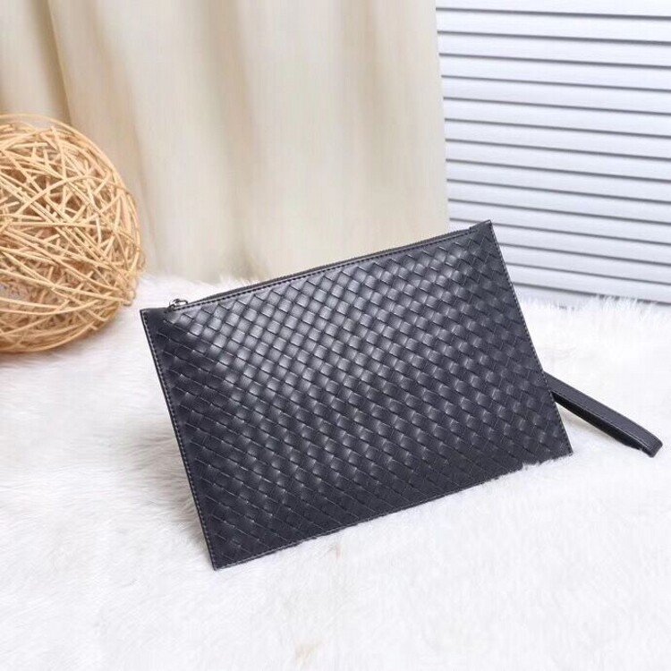 Male Envelope Bag Genuine Leather Male Hand Grab Bag Woven Hand Grip Bag Casual Men's Hand Clip Bag 2019 New Bull Leather Wallet bag