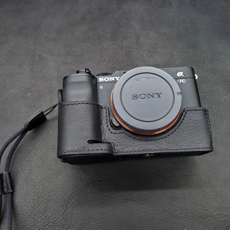 JBZ camera bag for Sony A7C leather case A7rA9 leather base A7iii A7 second generation A7Ra7siii