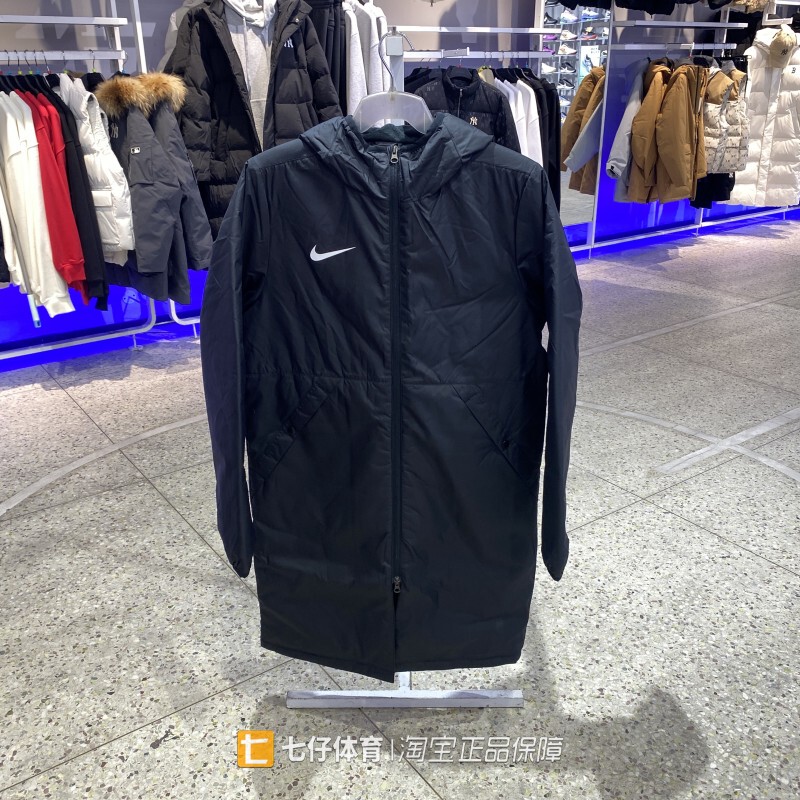 Nike Genuine Winter New Men's Hooded Long Warm Sports Casual Cotton Jacket Cw6767