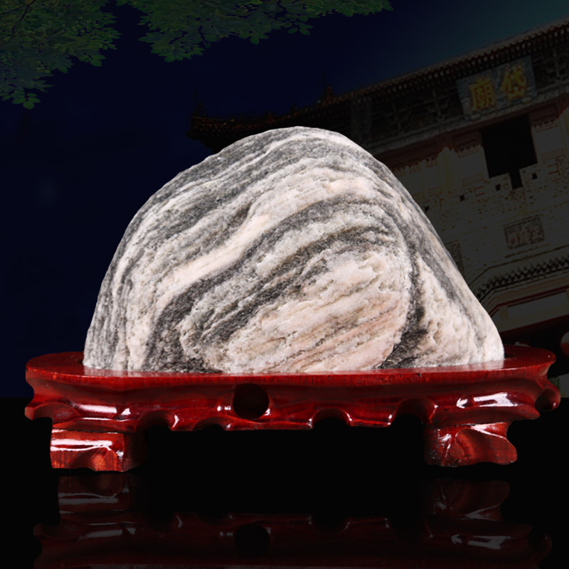 Qishi large Taishan stone dare to be stone Feng Shui stone Rough stone Patron stone Landscape stone ornaments lucky fill