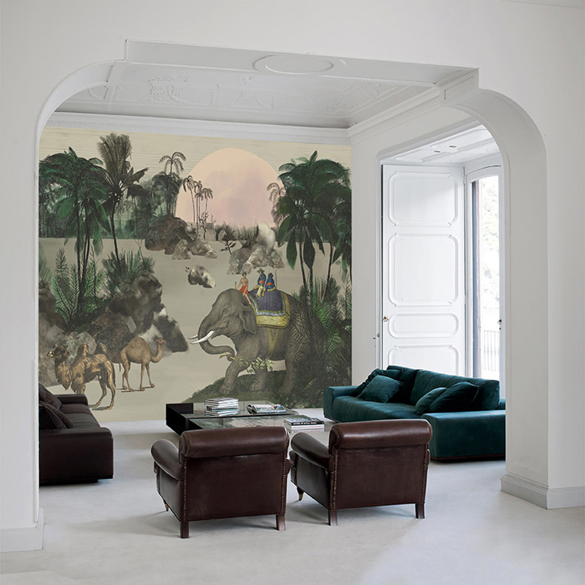 Italian custom mural wallpaper Skinwall indie Mural 3 6x2 65 m