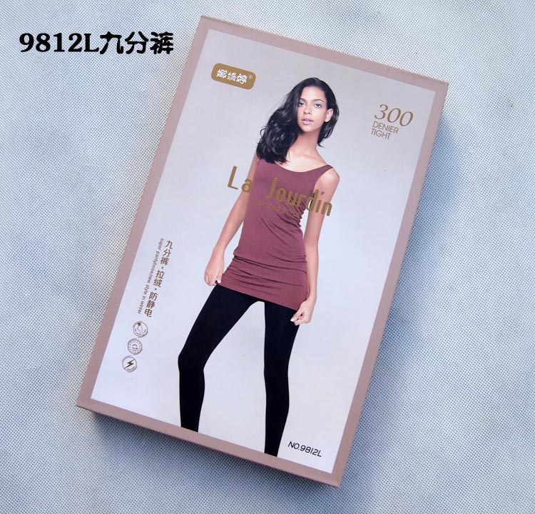 Na Jiao Ting chải quần 300D xà cạp nữ dày bước chân ấm quần mùa thu đông một quần chín quần quần legging cho bé gái