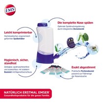  German EMSER Gravity nasal cleaning Adult washers special natural washing nasal salt 4 packets of rhinoplasto