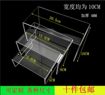 Custom thick U-shaped acrylic shelf display base Cabinet refrigerator layered hand-made shoe holder storage shoe rack