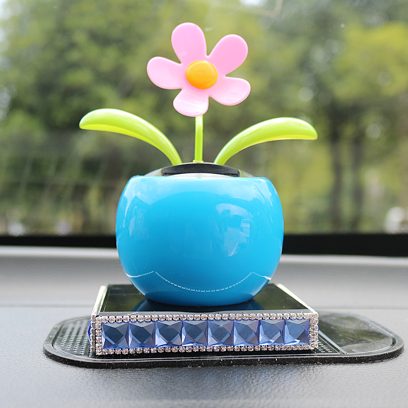 Car Pendulum On-board Solar Apple Flowers Interior Cute Ecstasy Decorative Items Trinkets Petty paparazzi