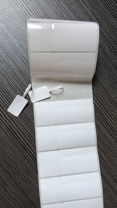 Jewelry Label Printing Paper 75*30*1000 Sheets Barcode Paper Thin White Coated Watch Jewelry Price Tag