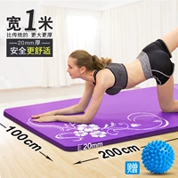 Ha Yu dày 10-20mm mở rộng thảm yoga 100cm rộng 1 mét và 2 mét thể dục thể thao thảm ngủ màu xanh lá cây thảm tập thể dục tại nhà