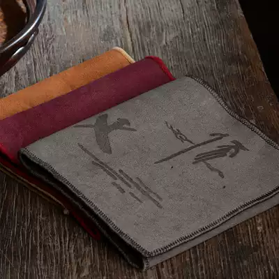 Zen suede fiber composite fabric towel rectangular dry tea mat Chinese style tea towel raising pot towel rag cloth