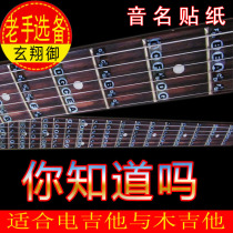 Acoustic guitar Accessories Scale stickers Name Fretboard stickers Introduction Self-study Novice Electric guitar Beginner Music theory Foundation