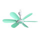 Konka small ceiling fan bedroom bed micro mosquito net electric fan household adjustable speed remote mini wind power tent