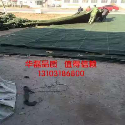 Hualei canvas manufacturers self-produced and sold various specifications waterproof white green canvas tarpaulin silicone tarpaulin