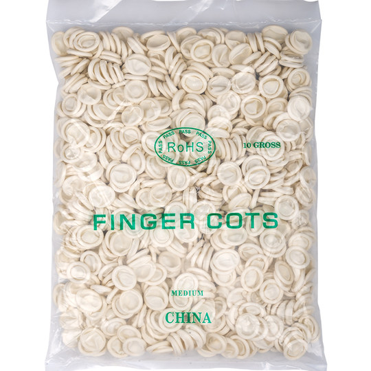 Disposable Latex Finger Cots for Labor Protection, Beauty, Manicure, Anti-Static, Anti-Slip, Dust-Free, Purification, Electronics Factory, Natural Rubber